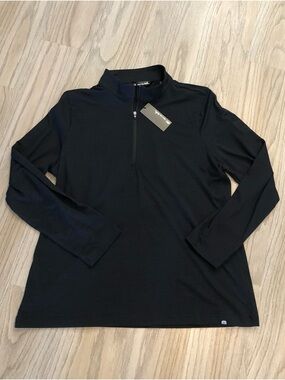 Travis Mathew Black Quarter-Zip Pullover